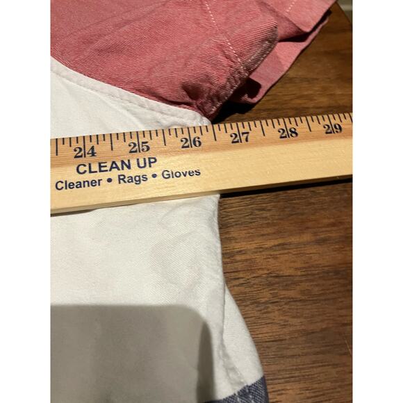 American Eagle Outfitters AEO XXXL 3XL Men's Button Down Red White Blue Short - Picture 8 of 8